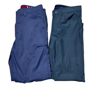 Mens Wrangler Outdoor & Chaps Performance Pants Bundle Blue Grey 33x30 32x30